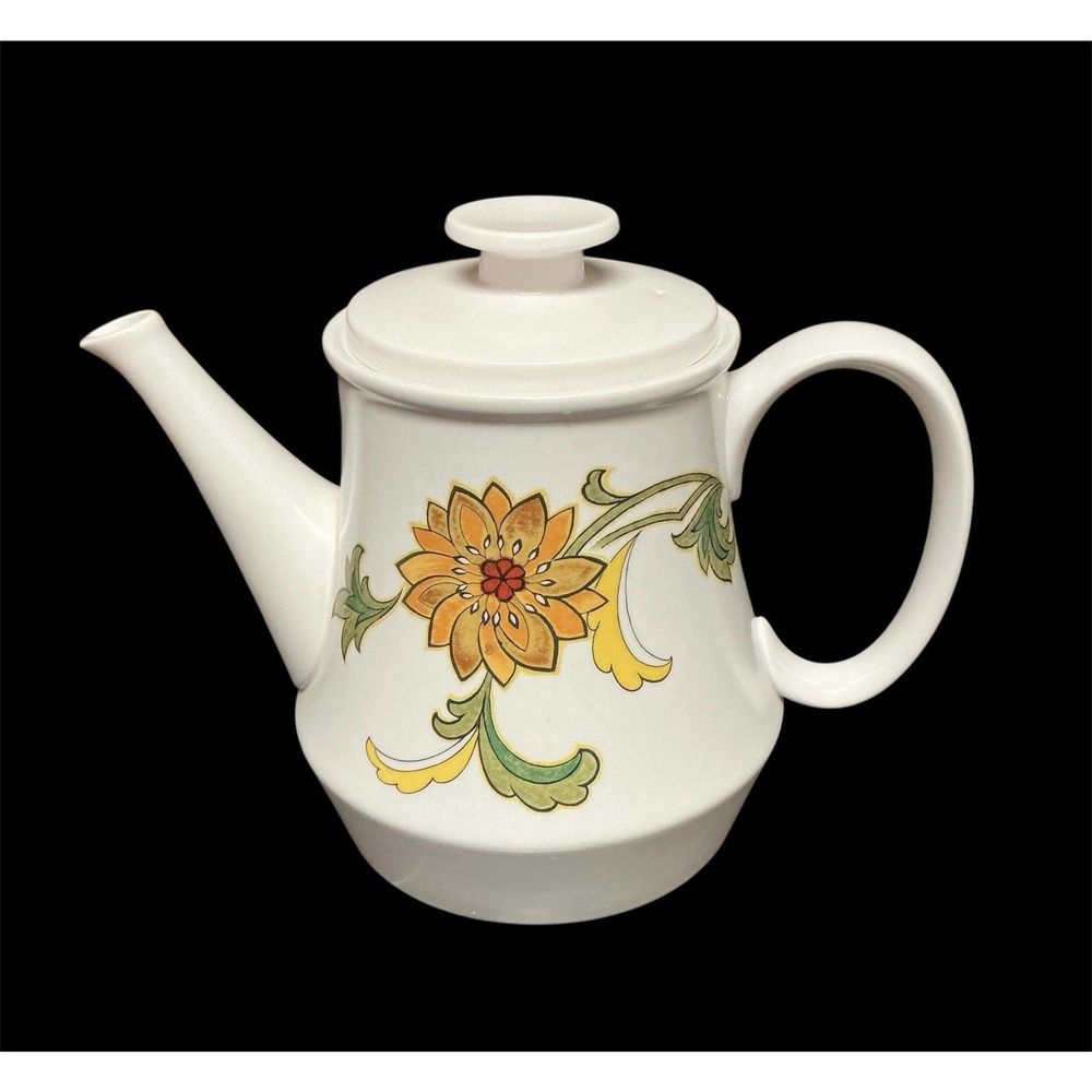 Rare! Noritake Progression China Teapot Aloha Japan 9023